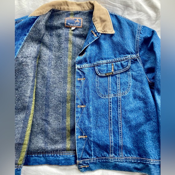 Roughrider Mustang Blanket Lined Denim Jacket - Picture 1 of 5